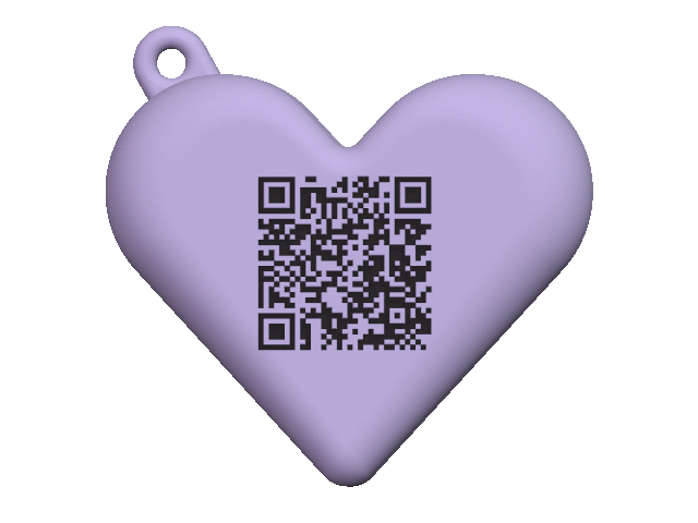 qr-cute bag charm [custom design - digital download]