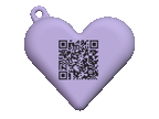 qr-cute bag charm [custom design - digital download]