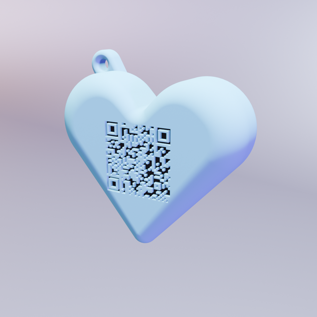 qr-cute bag charm