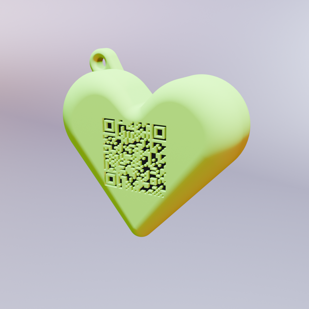 qr-cute bag charm