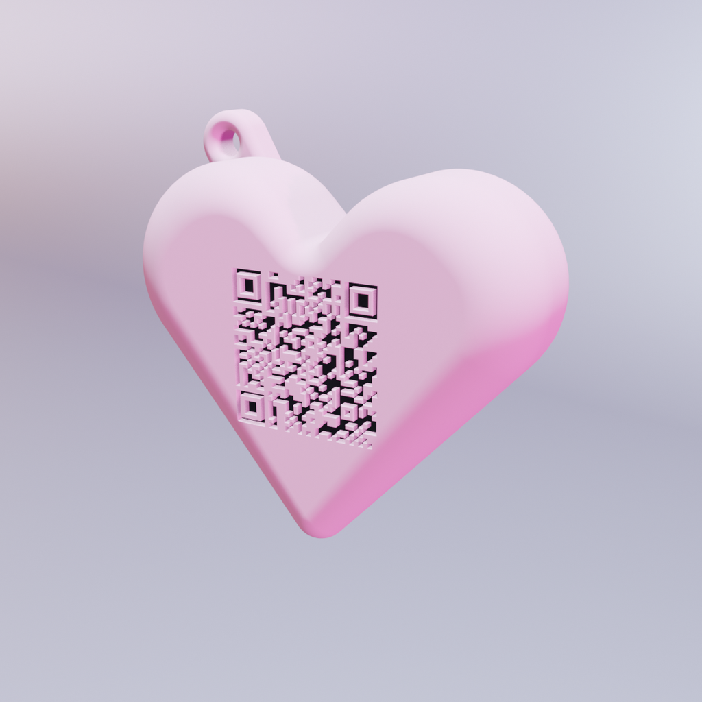 qr-cute bag charm [custom design - digital download]