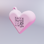 qr-cute bag charm [custom design - digital download]
