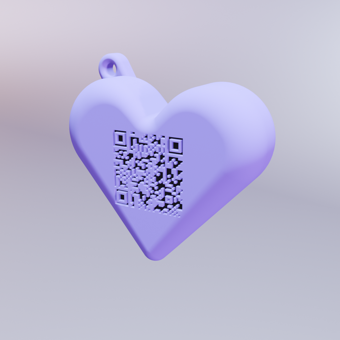 qr-cute bag charm